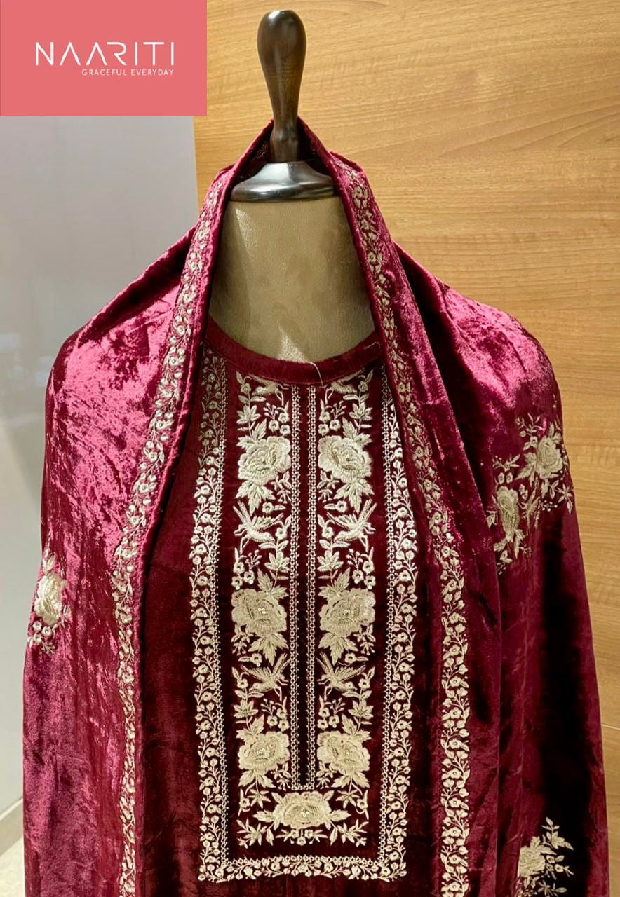 Kayash Naariti Velvet Suits Wholesaler Ahmedabad