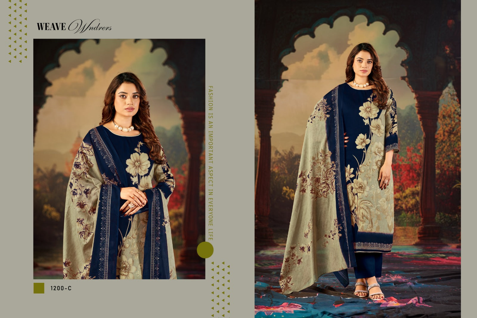Kayka 1200 Radhika Fashion Azara Zam Cotton Karachi Salwar Suits Manufacturer