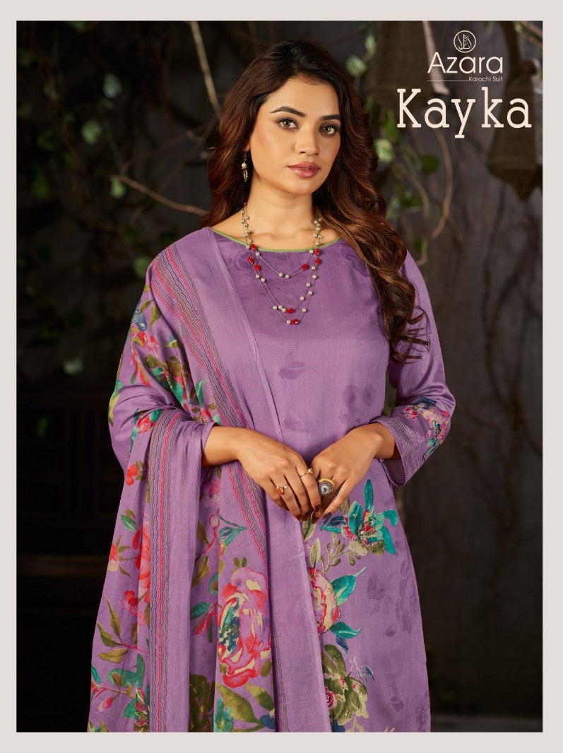 Kayka 1202 Radhika Fashion Azara Zam Cotton Karachi Salwar Suits Wholesaler India