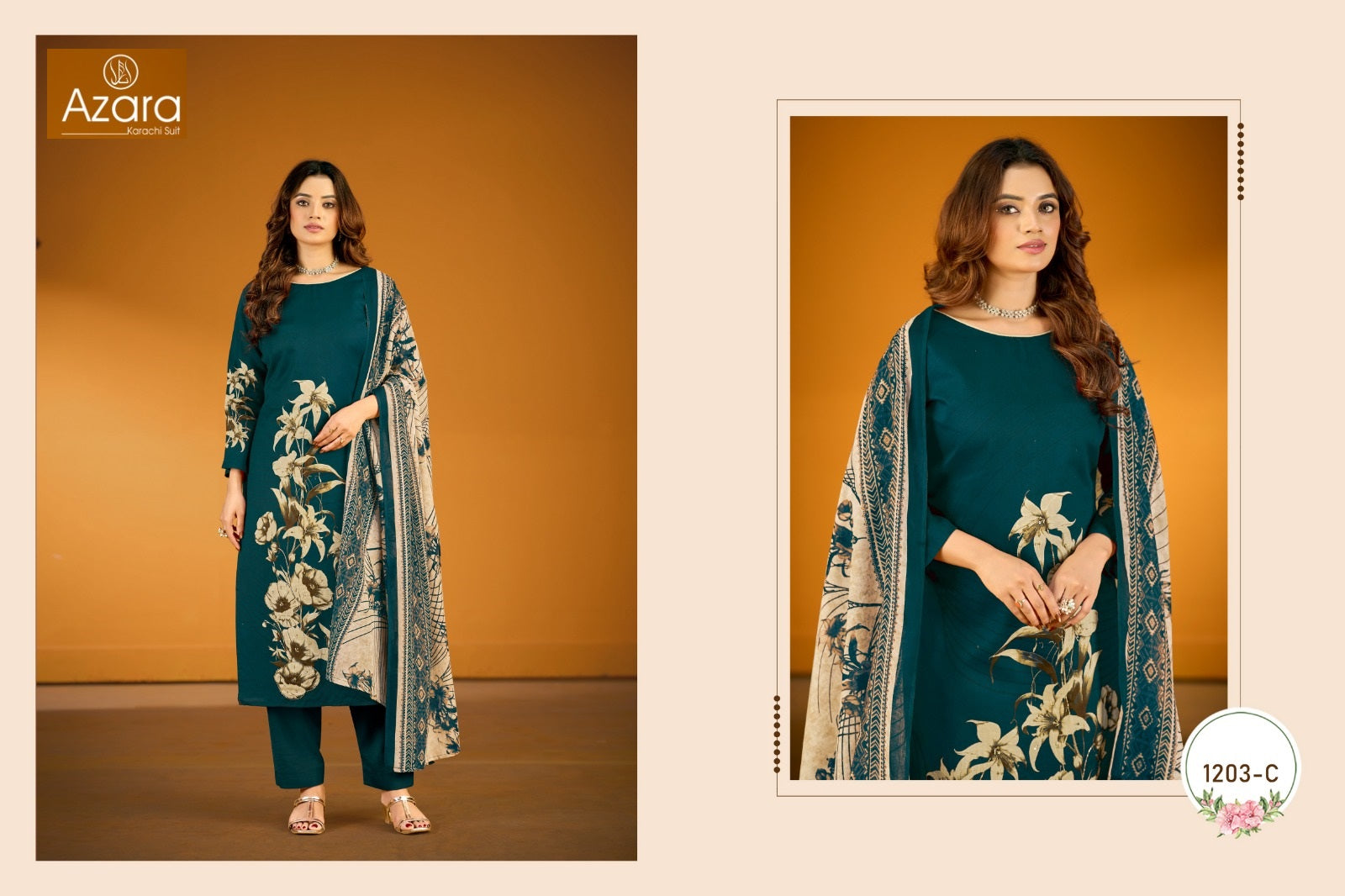 Kayka 1203 Radhika Fashion Azara Jam Cotton Karachi Salwar Suits Wholesaler