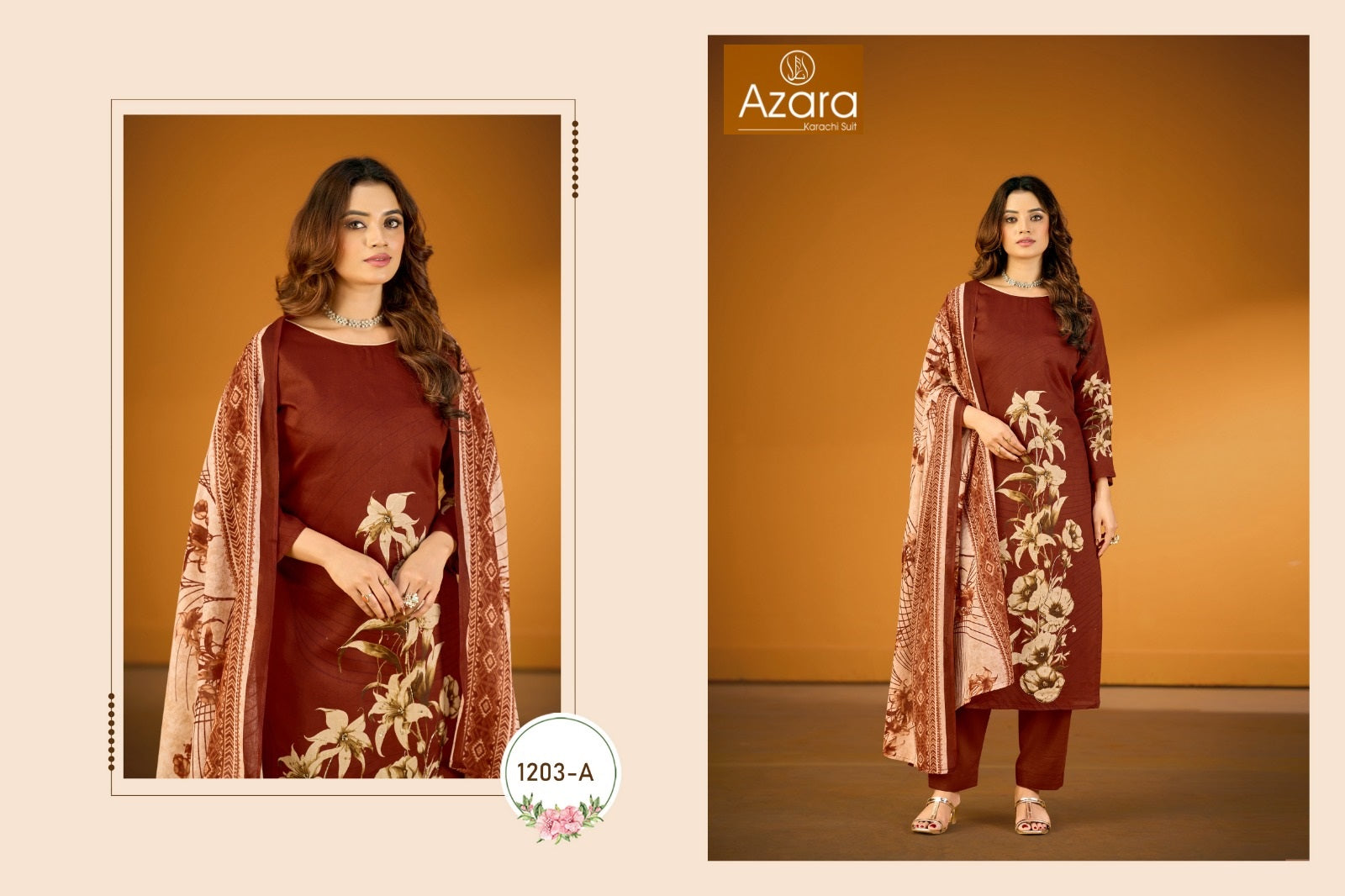 Kayka 1203 Radhika Fashion Azara Jam Cotton Karachi Salwar Suits Wholesaler