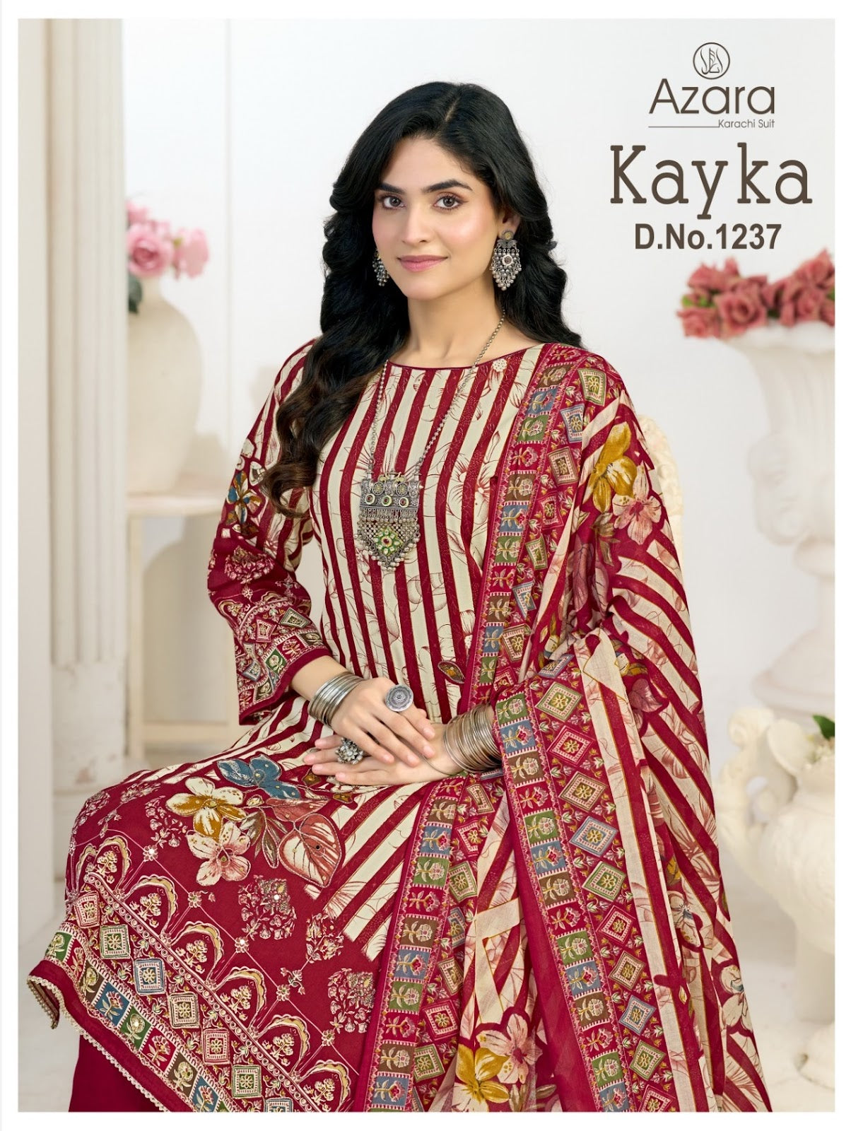 Kayka 1237 Radhika Fashion Azara Zam Cotton Karachi Salwar Suits Wholesale Price