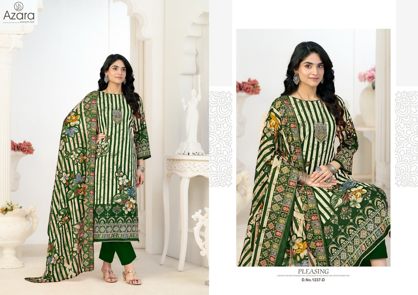 Kayka 1237 Radhika Fashion Azara Zam Cotton Karachi Salwar Suits Wholesale Price