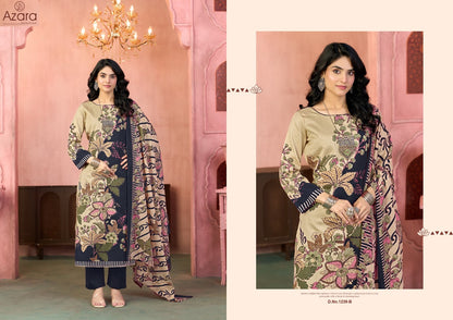 Kayka 1239 Radhika Fashion Azara Zam Cotton Karachi Salwar Suits Manufacturer Gujarat