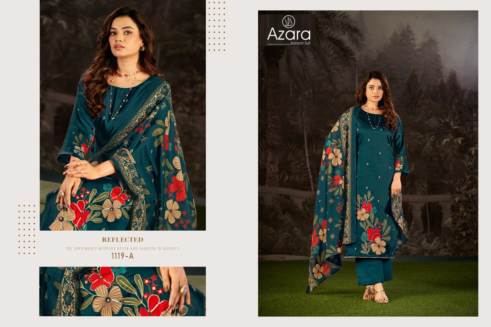 Kayka Radhika Fashion Azara Zam Cotton Karachi Salwar Suits Wholesaler