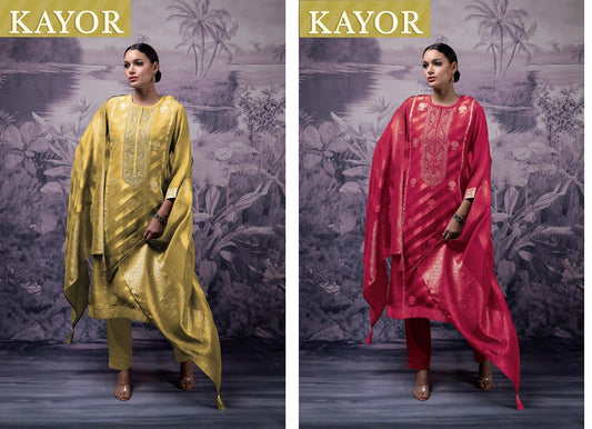 Kayor Naariti Organza Pant Style Suits Exporter Ahmedabad