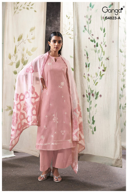 Kazellea S4823 Ganga Bemberg Plazzo Style Suits Wholesaler India