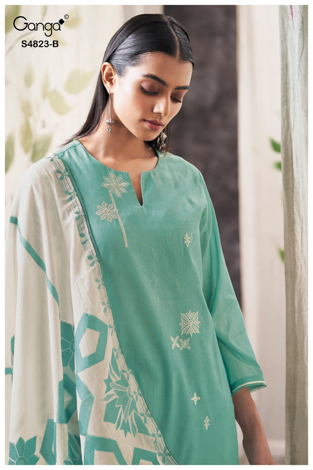 Kazellea S4823 Ganga Bemberg Plazzo Style Suits Wholesaler India