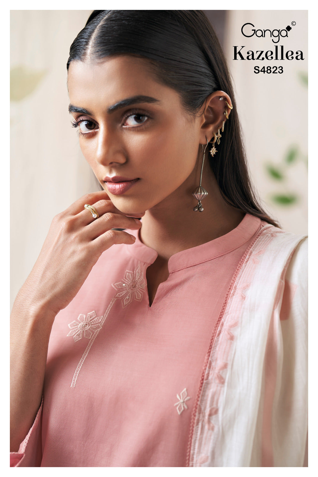 Kazellea S4823 Ganga Bemberg Plazzo Style Suits Wholesaler India