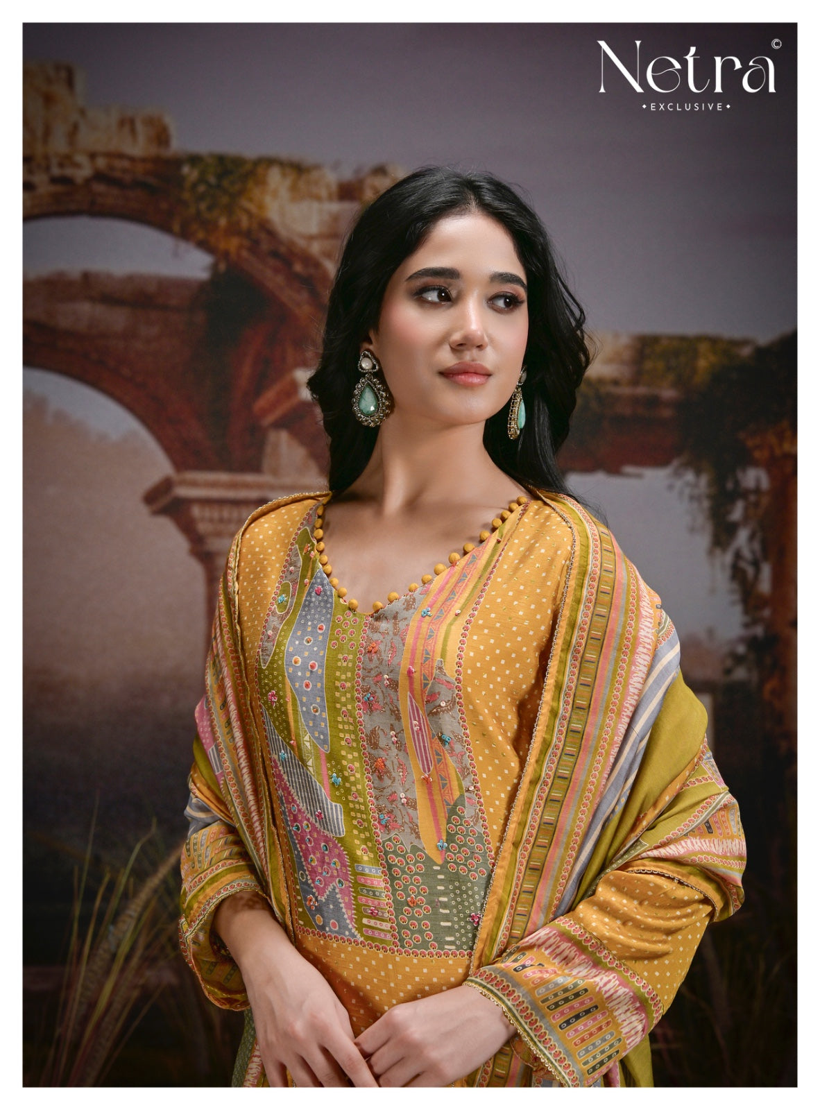 Kazra Netra Bemberg Muslin Pant Style Suits Wholesale Rate