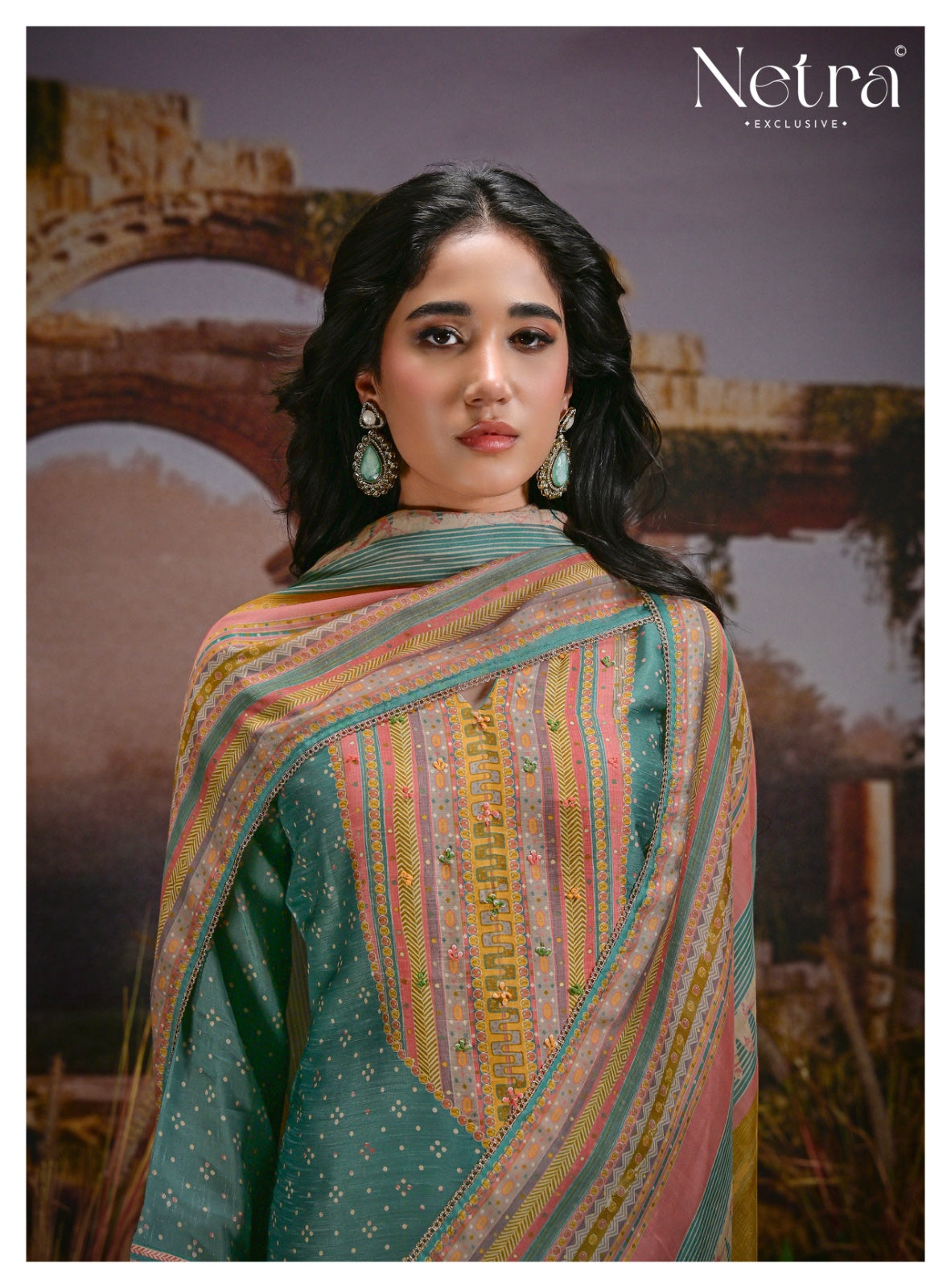 Kazra Netra Bemberg Muslin Pant Style Suits Wholesale Rate