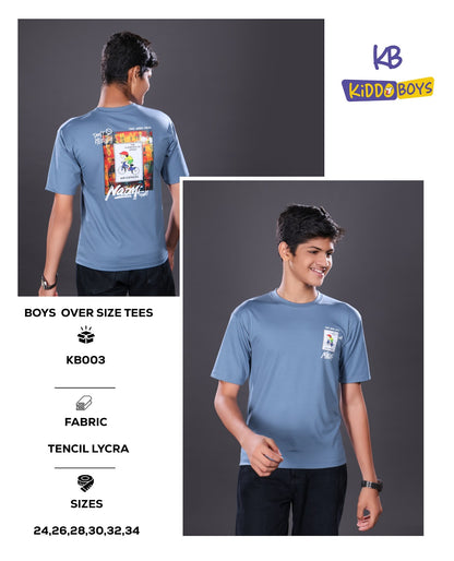 Kb003 Down Shoulder Kiddo Tencil Lycra Boys Tshirt Manufacturer Gujarat