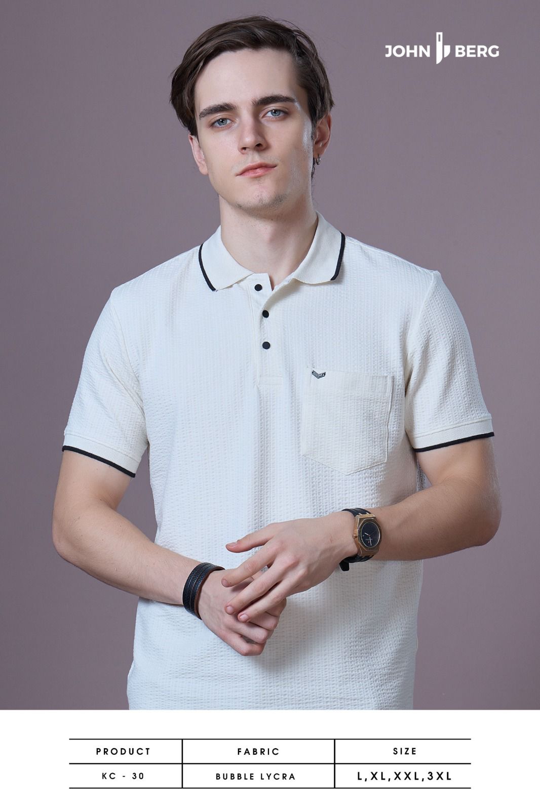 Kc 30 John Berg Lycra Mens Tshirts Exporter India