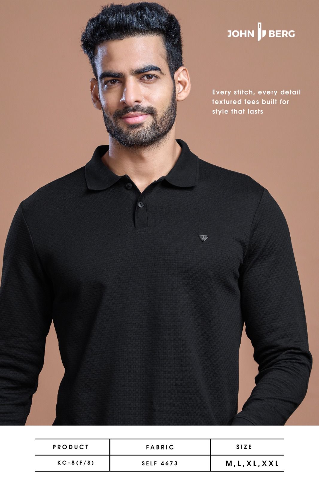 Kc 8 John Berg Knit Mens Tshirts Wholesaler Gujarat