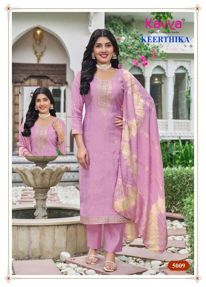 Keerthika Vol 5 Kavya Vertican Readymade Pant Style Suits Supplier Gujarat