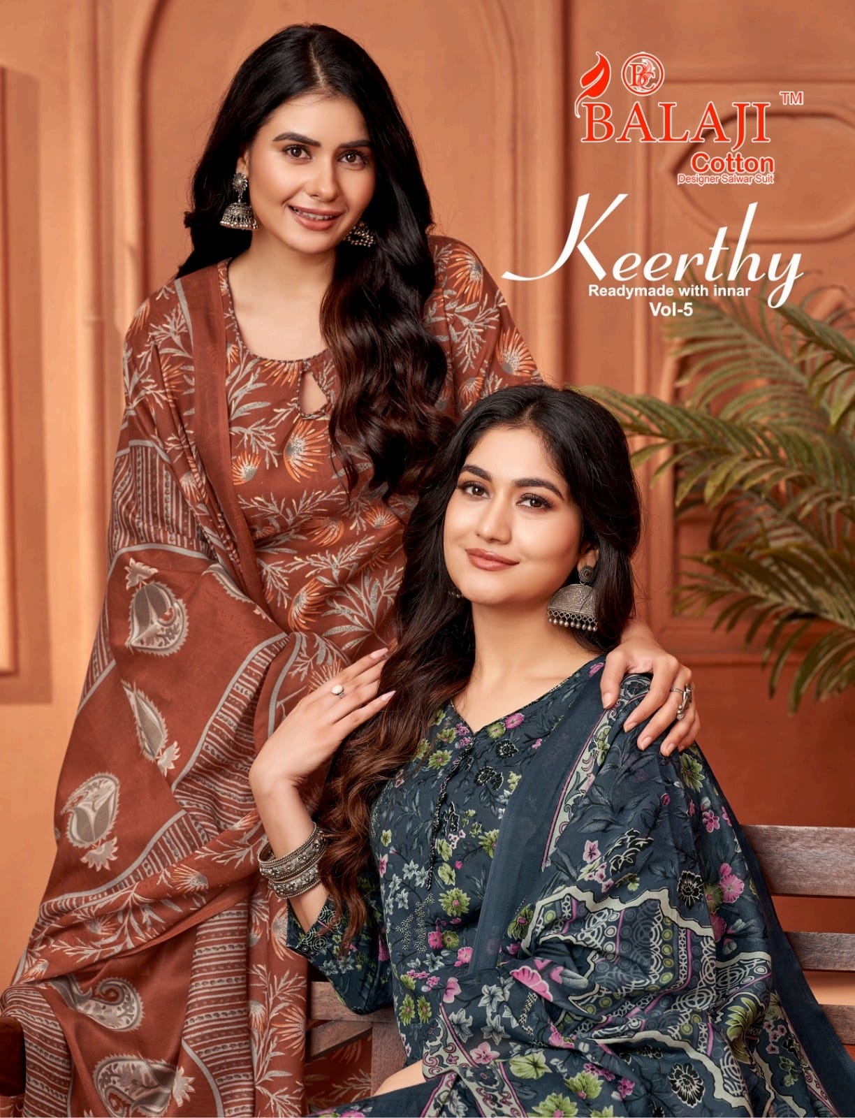 Keerthy Vol 5 Balaji Readymade Cotton Pant Suits Wholesaler Gujarat