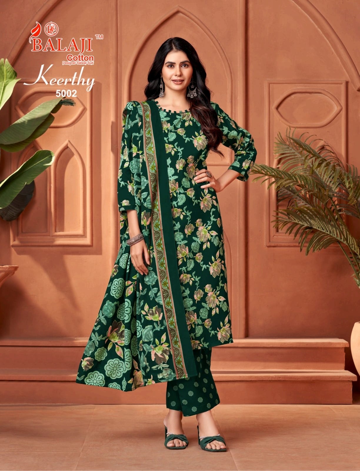 Keerthy Vol 5 Balaji Readymade Cotton Pant Suits Wholesaler Gujarat
