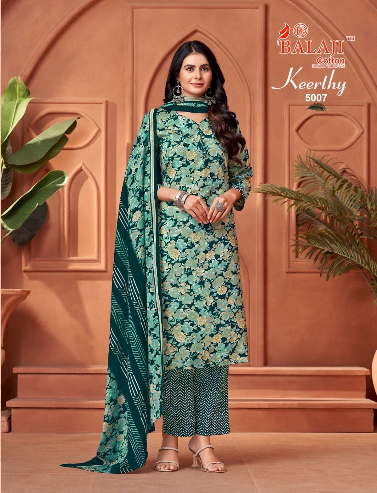 Keerthy Vol 5 Balaji Readymade Cotton Pant Suits Wholesaler Gujarat