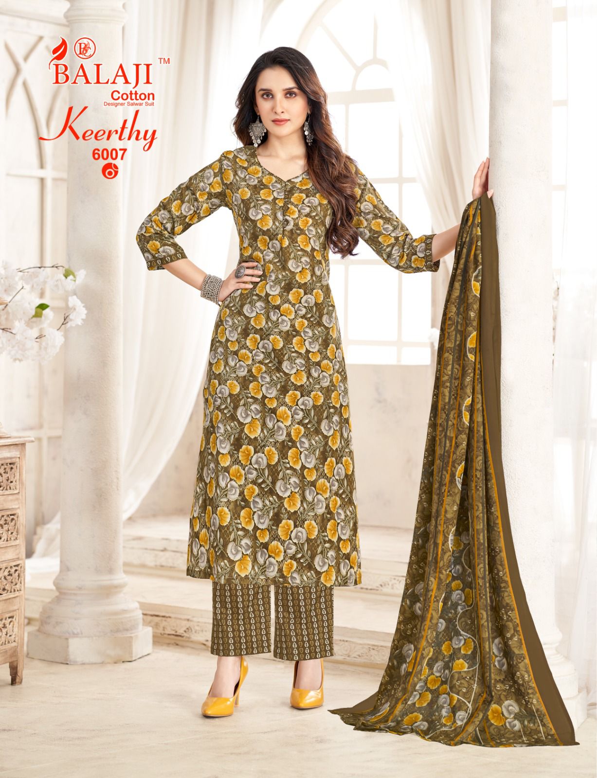 Keerthy Vol 6 Balaji Readymade Cotton Pant Suits Wholesaler Gujarat