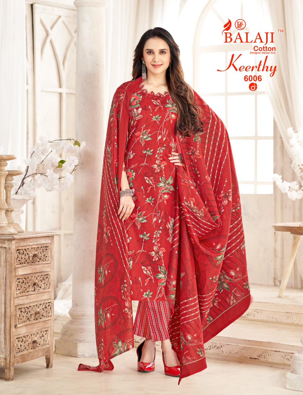 Keerthy Vol 6 Balaji Readymade Cotton Pant Suits Wholesaler Gujarat