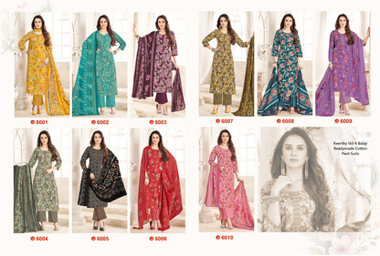 Keerthy Vol 6 Balaji Readymade Cotton Pant Suits Wholesaler Gujarat