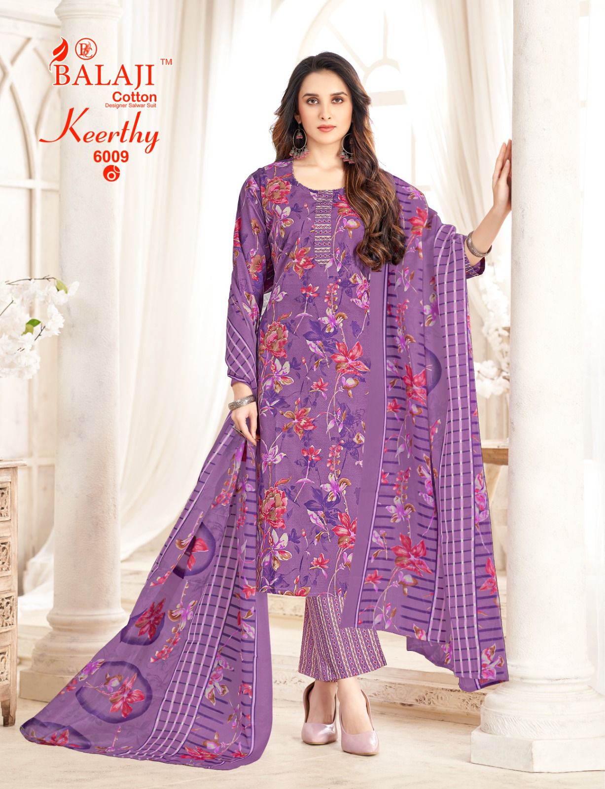 Keerthy Vol 6 Balaji Readymade Cotton Pant Suits Wholesaler Gujarat