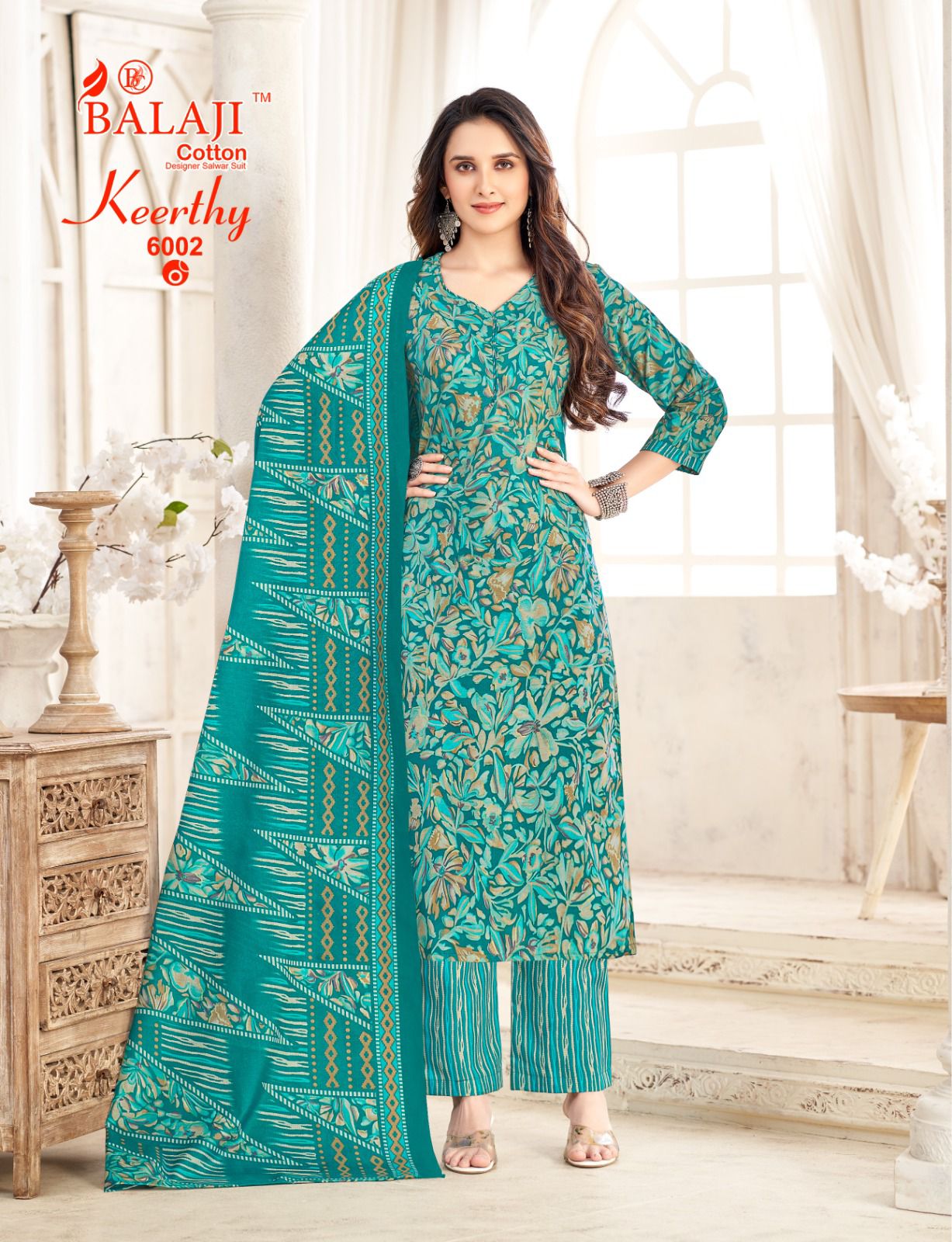 Keerthy Vol 6 Balaji Readymade Cotton Pant Suits Wholesaler Gujarat