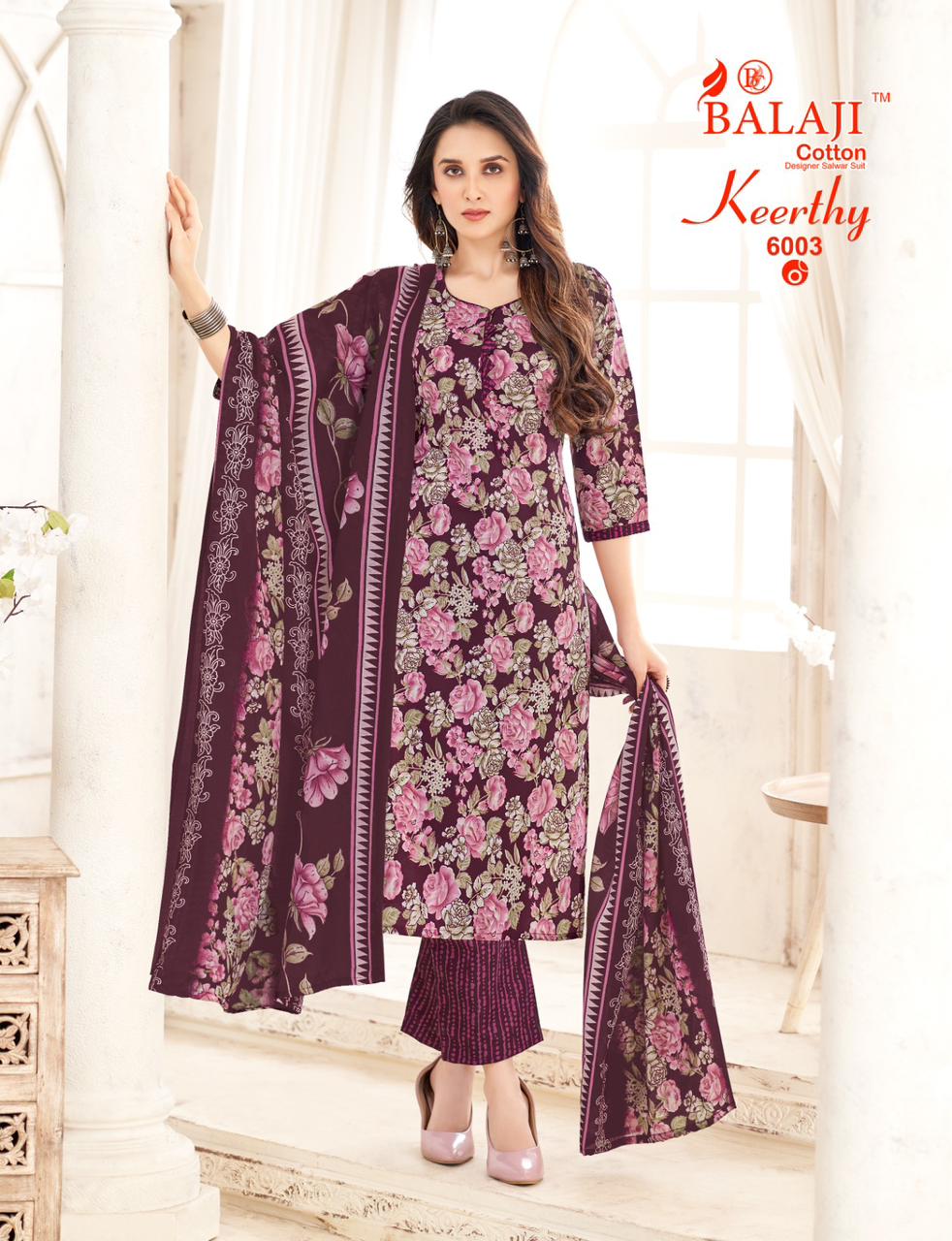 Keerthy Vol 6 Balaji Readymade Cotton Pant Suits Wholesaler Gujarat