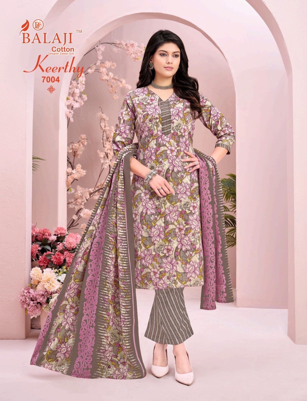 Keerthy Vol 7 Balaji Readymade Cotton Pant Suits Wholesaler Ahmedabad