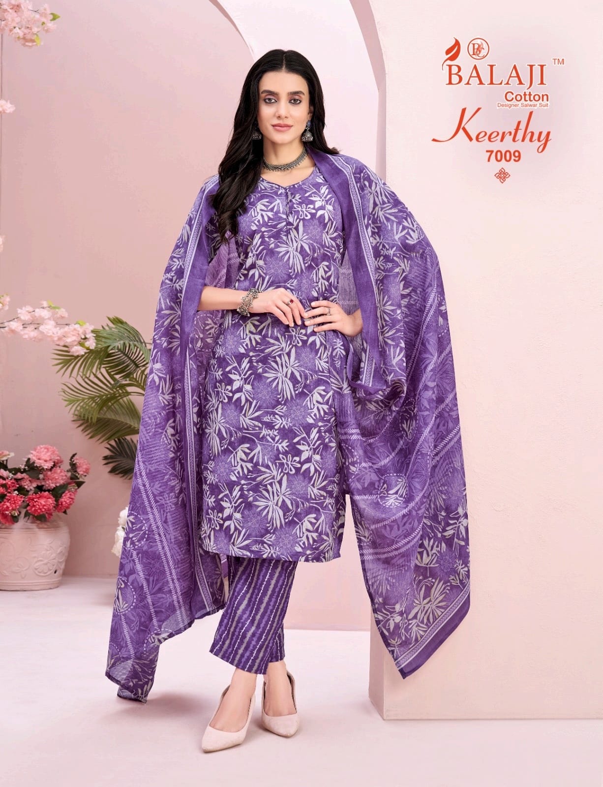 Keerthy Vol 7 Balaji Readymade Cotton Pant Suits Wholesaler Ahmedabad