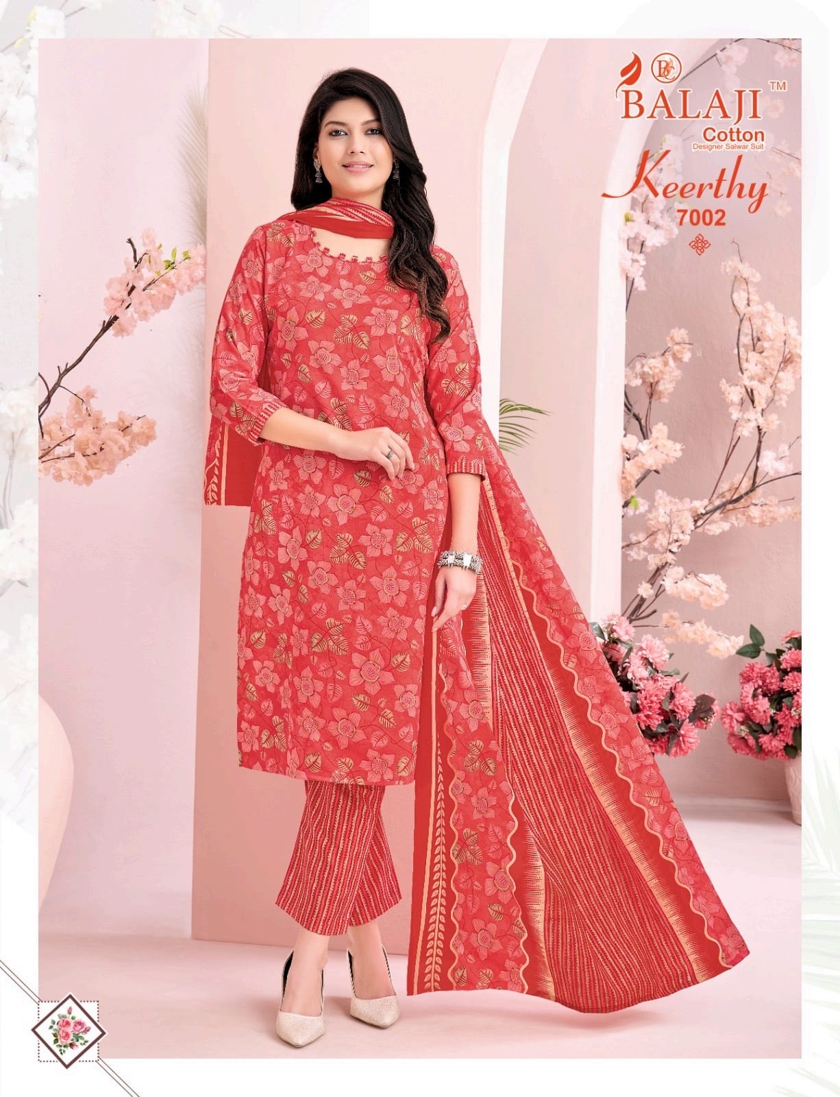 Keerthy Vol 7 Balaji Readymade Cotton Pant Suits Wholesaler Ahmedabad