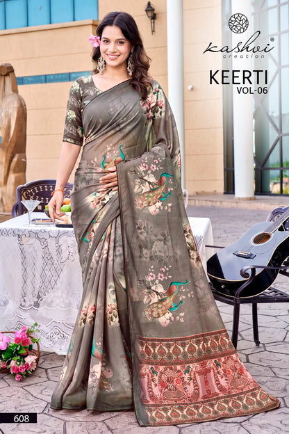 Keerti Vol 6 Kashvi Creation Sarees Exporter India