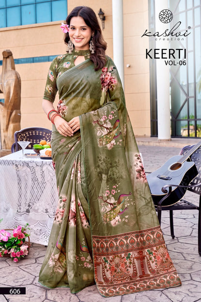 Keerti Vol 6 Kashvi Creation Sarees Exporter India