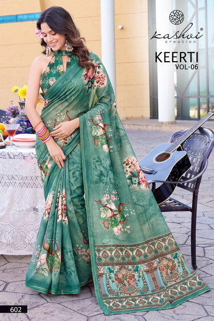 Keerti Vol 6 Kashvi Creation Sarees Exporter India