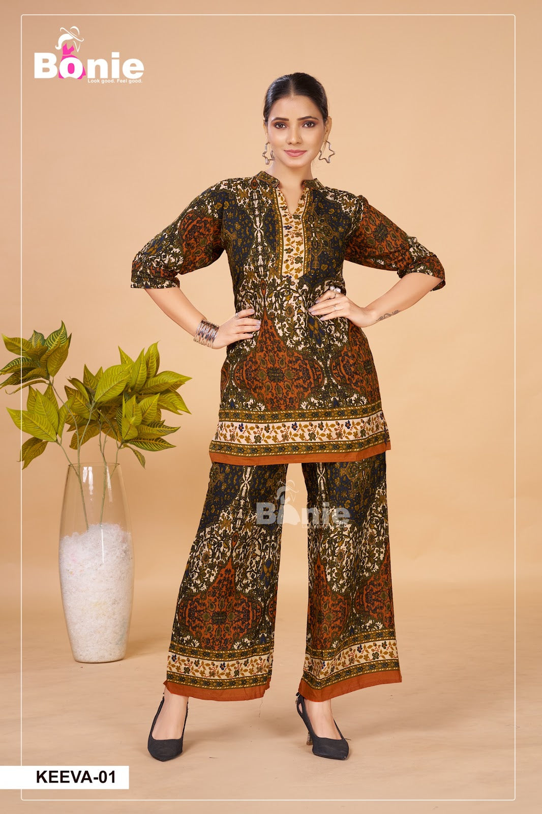 Keeva Bonie Reyon Co Ord Set Wholesaler