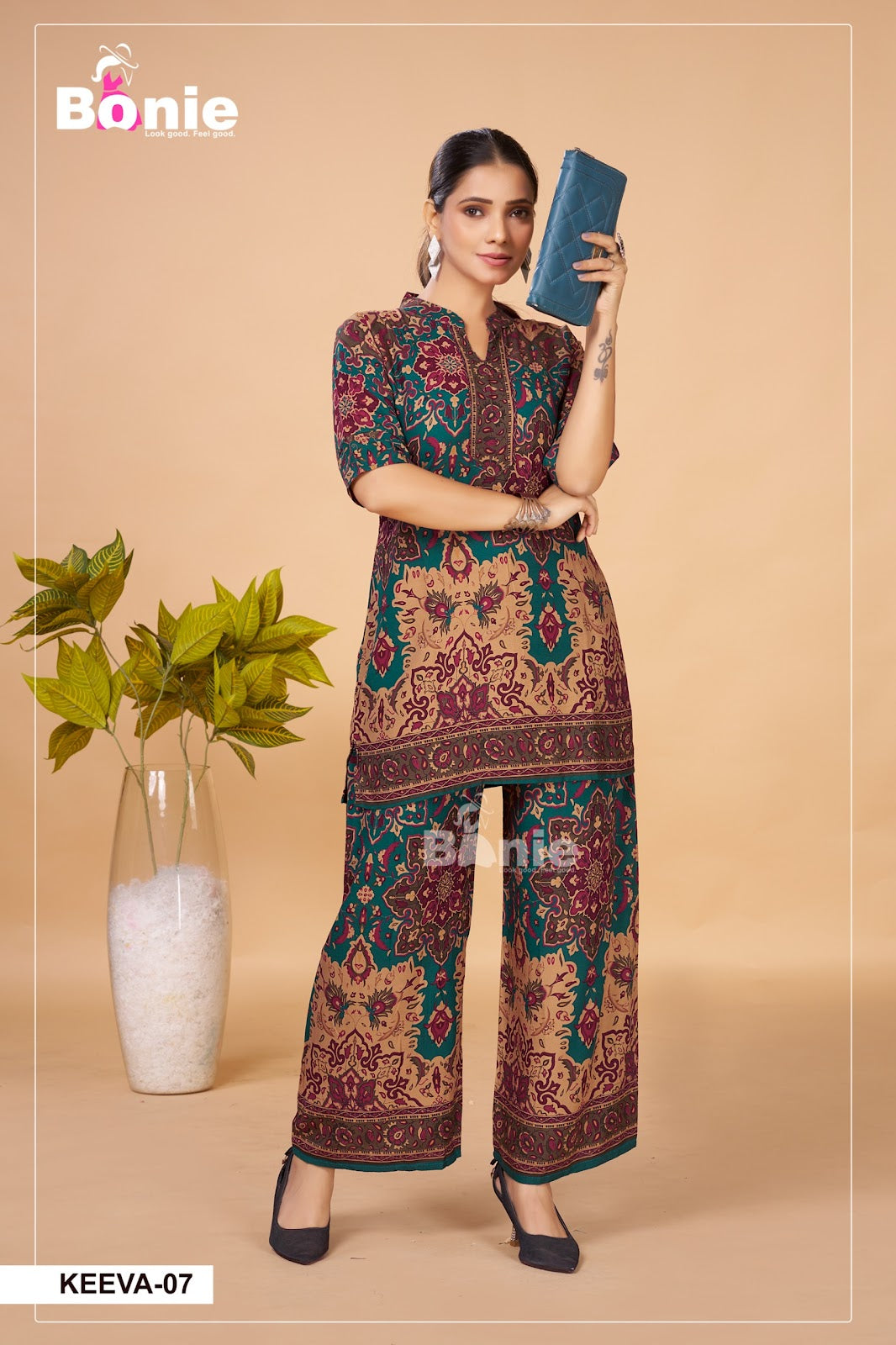 Keeva Bonie Reyon Co Ord Set Wholesaler