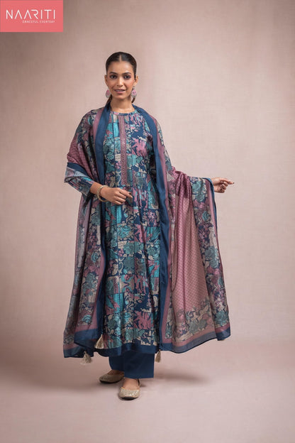 Keeva Naariti Pure Silk Pant Style Suits Exporter Ahmedabad