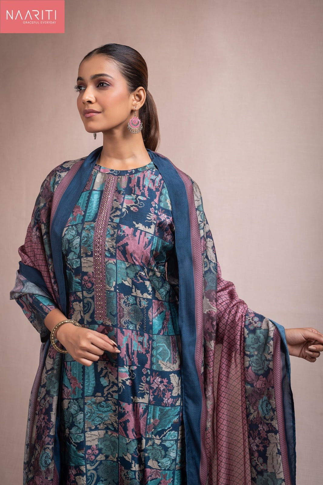 Keeva Naariti Pure Silk Pant Style Suits Exporter Ahmedabad
