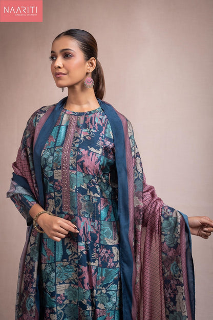 Keeva Naariti Pure Silk Pant Style Suits Exporter Ahmedabad
