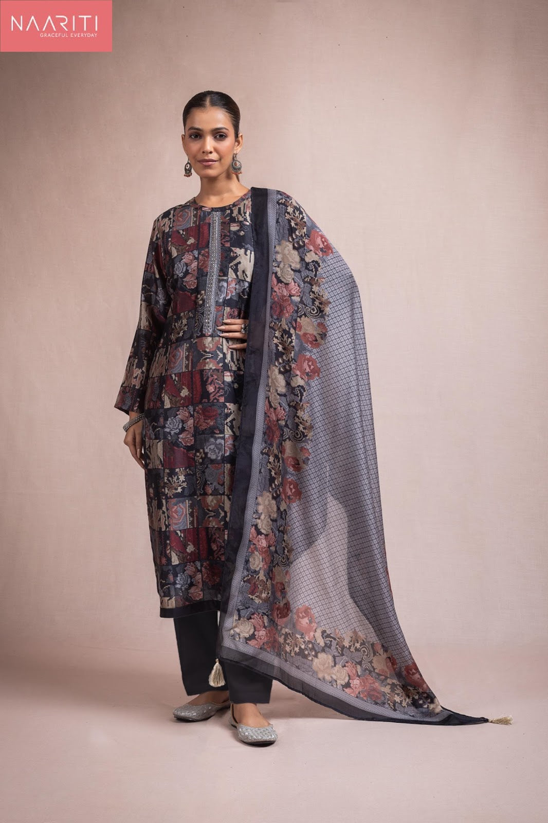 Keeva Naariti Pure Silk Pant Style Suits Exporter Ahmedabad