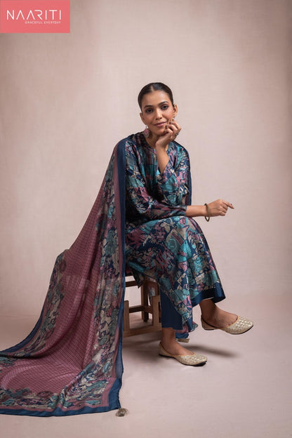 Keeva Naariti Pure Silk Pant Style Suits Exporter Ahmedabad