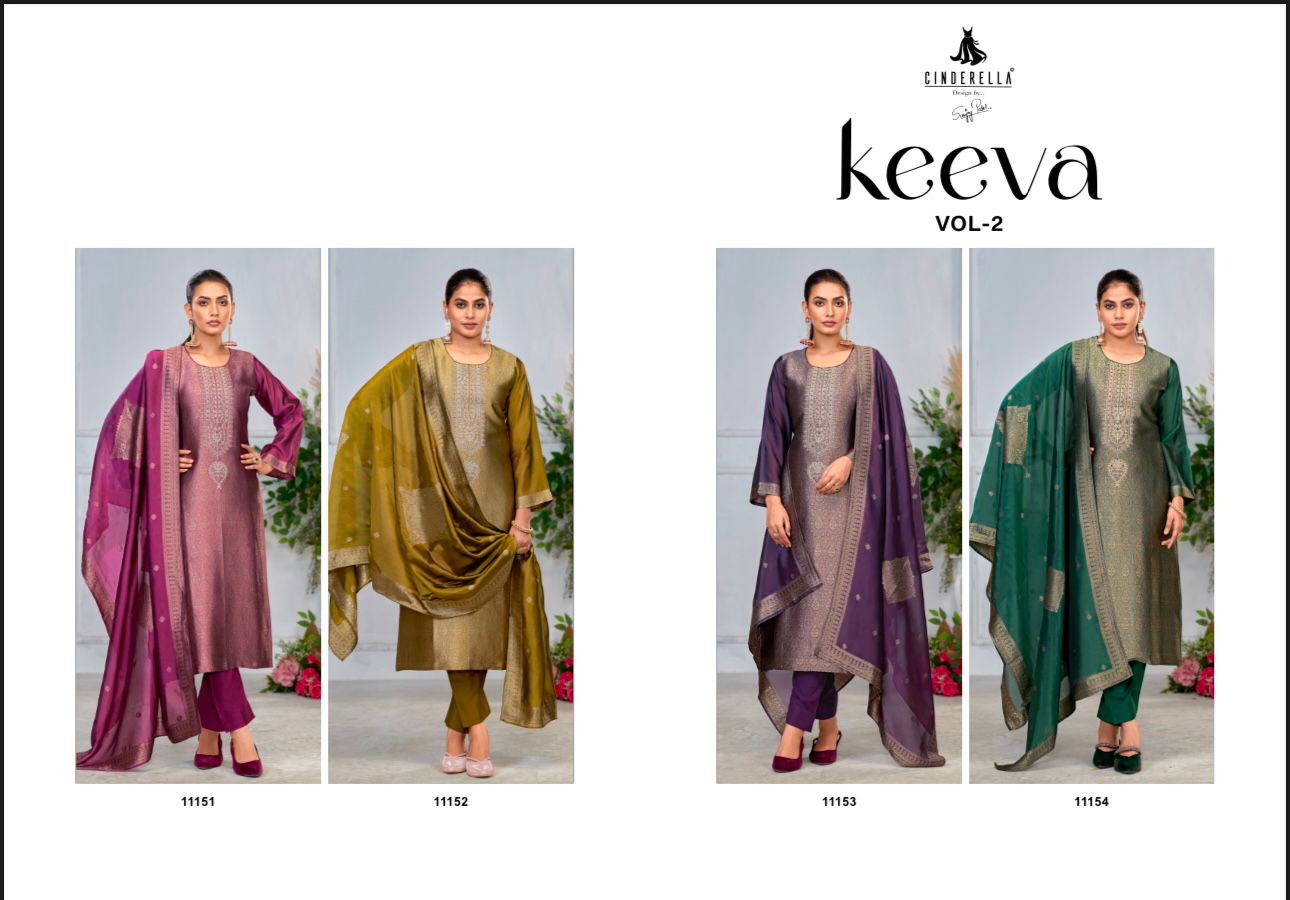 Keeva Vol 2 Cinderella Banglori Silk Pant Style Suits Manufacturer India