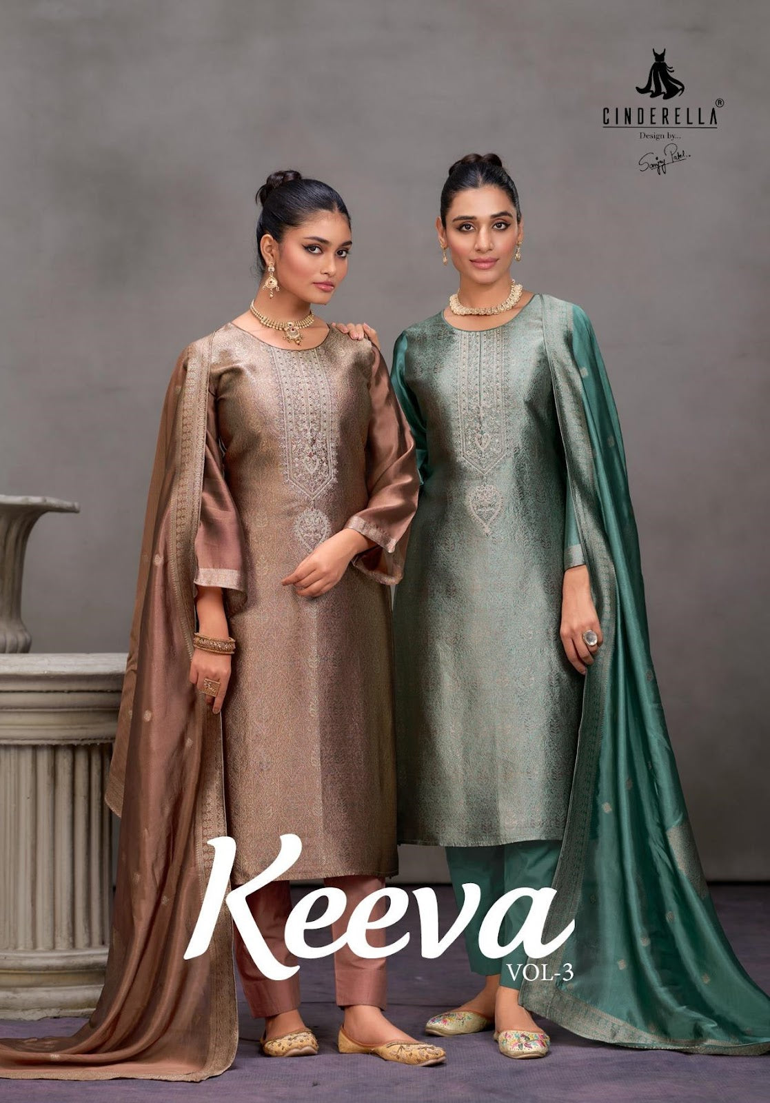 Keeva Vol 3 Cinderella Banglori Silk Pant Style Suits Wholesaler