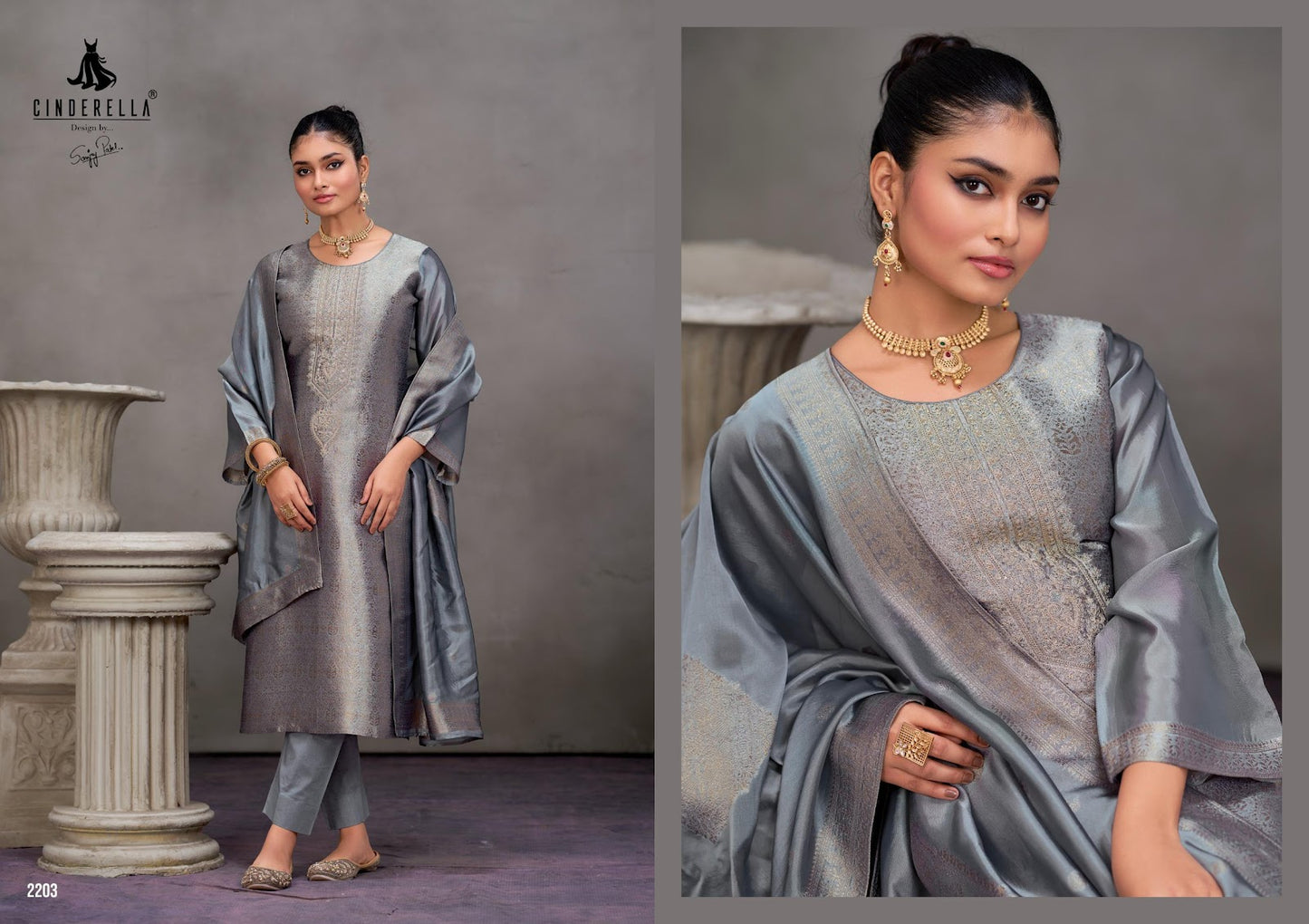 Keeva Vol 3 Cinderella Banglori Silk Pant Style Suits Wholesaler