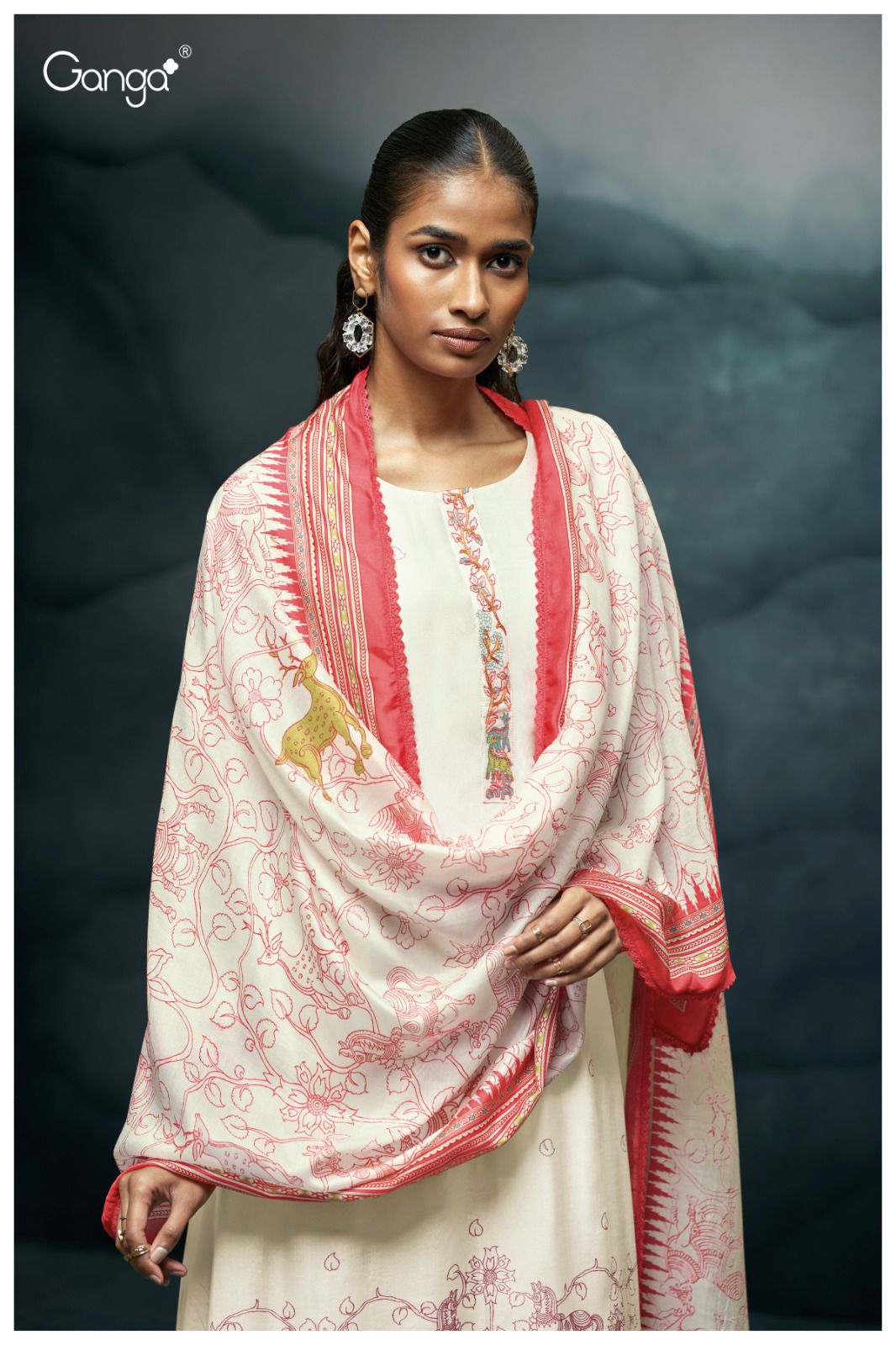 Keira 3230 Ganga Premium Viscose Plazzo Style Suits Exporter India