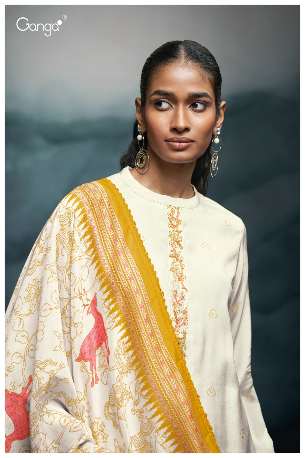 Keira 3230 Ganga Premium Viscose Plazzo Style Suits Exporter India