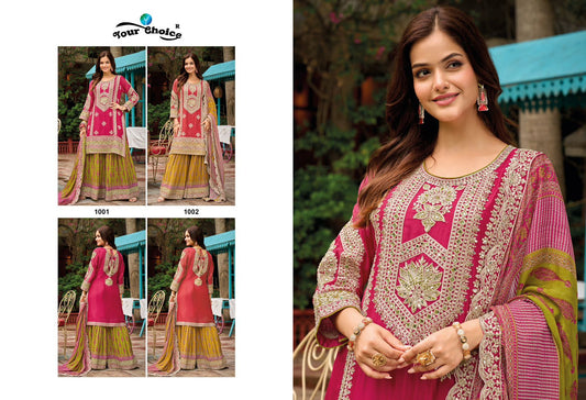 Kelly Your Choice Semi Cotton Readymade Sharara Suits Manufacturer India