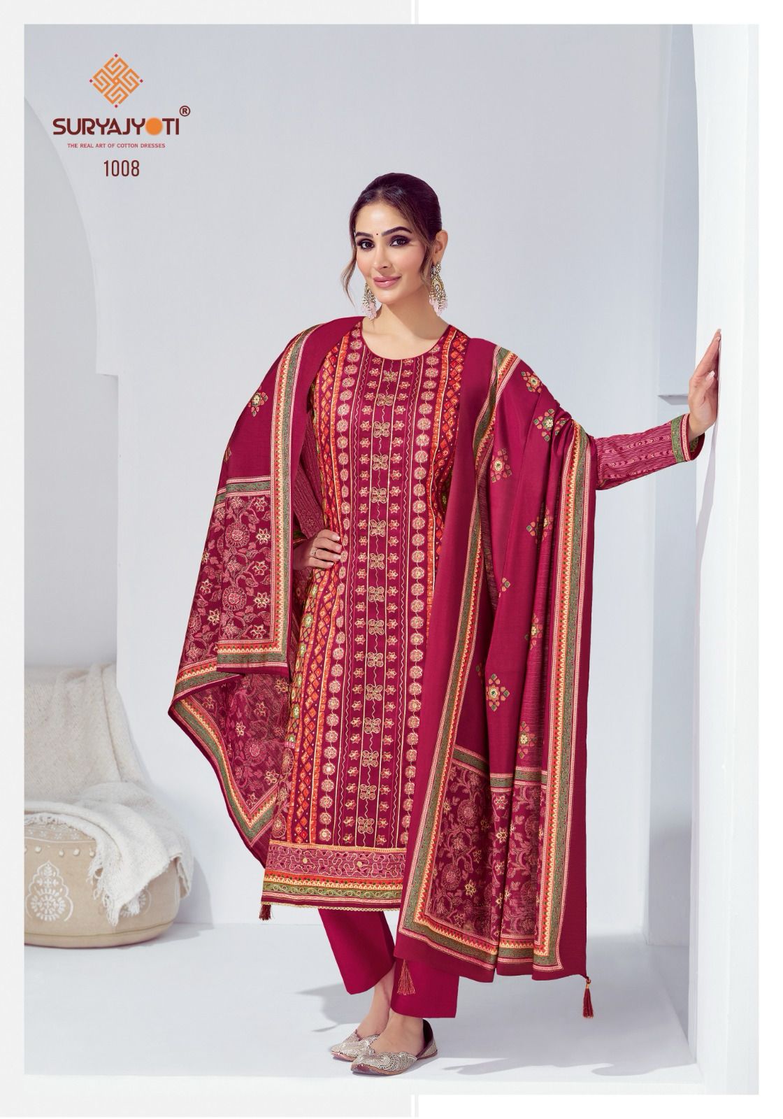 Kena Vol 1 Suryajyoti Jam Satin Pant Style Suits Wholesaler Gujarat