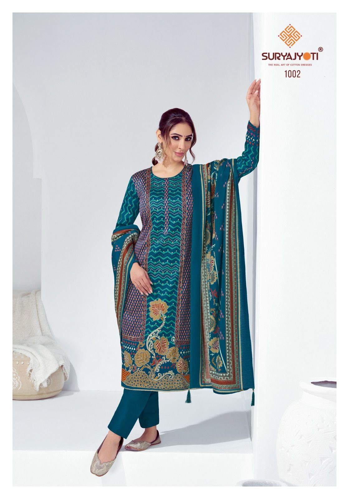 Kena Vol 1 Suryajyoti Jam Satin Pant Style Suits Wholesaler Gujarat