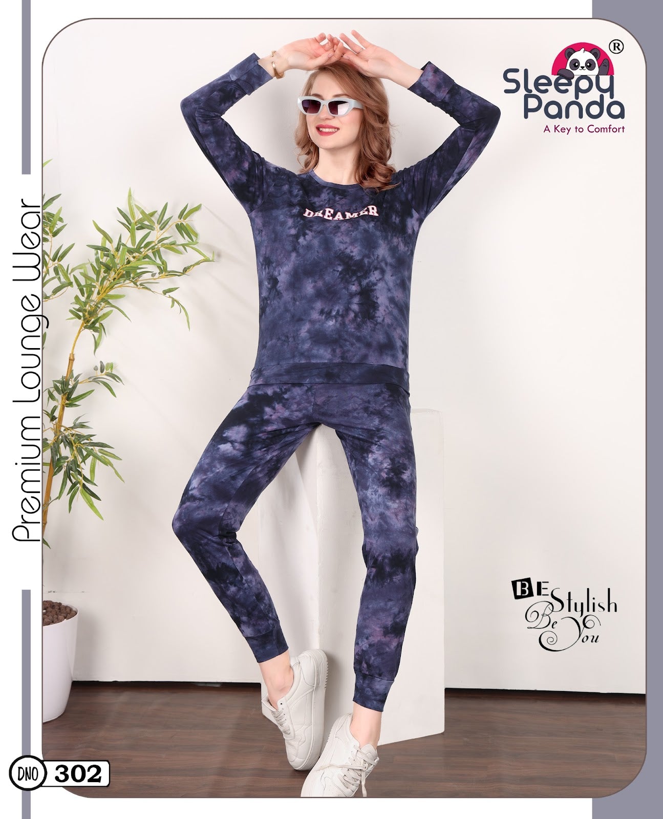 Keni 302 Sleepy Panda Hosiery Cotton Pyjama Night Suits Exporter
